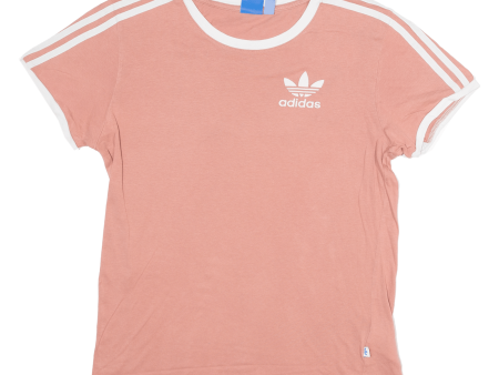 ADIDAS Womens T-Shirt Pink UK 4 Discount