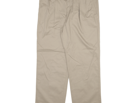 DOCKERS Mens Trousers Beige Classic Straight W36 L30 Online now