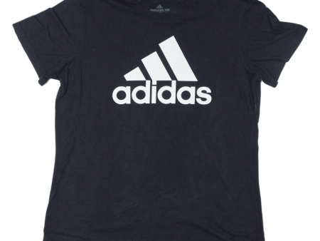 ADIDAS Womens T-Shirt Black L Fashion