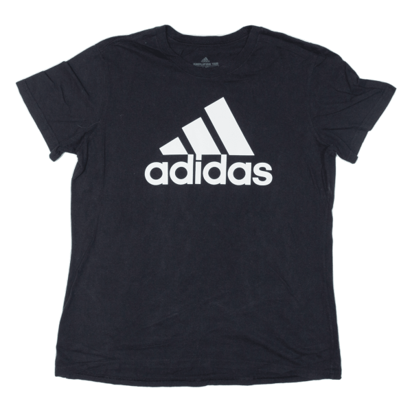 ADIDAS Womens T-Shirt Black L Fashion