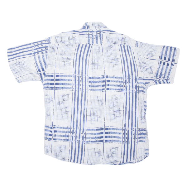 CAMAIEU Mens Shirt White Crazy Pattern M Online now