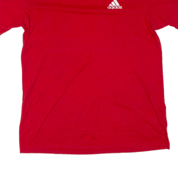 ADIDAS Mens T-Shirt Red S Online Sale