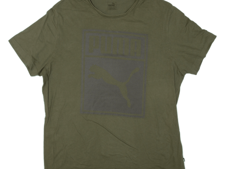 PUMA Mens T-Shirt Green XL For Sale