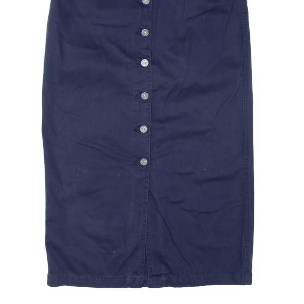 CHRISTOPHER & BANKS Womens Straight Skirt Blue Long S Online Hot Sale