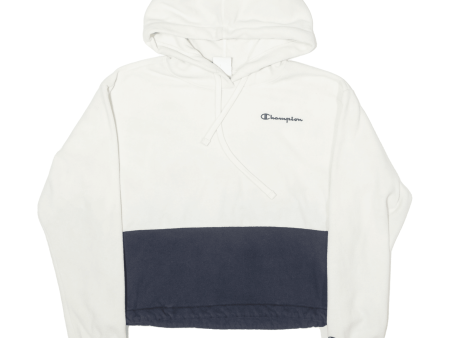 CHAMPION Fleece Womens White Hoodie S Online Sale