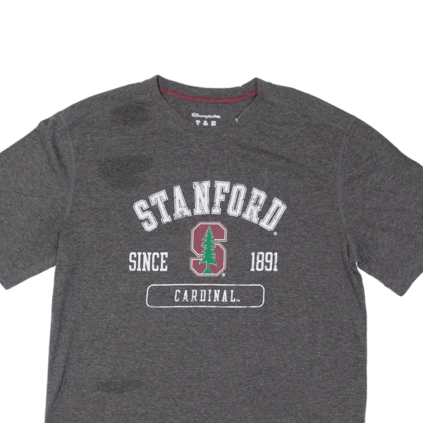 CHAMPION Stanford Cardinal Mens T-Shirt Grey USA M For Cheap