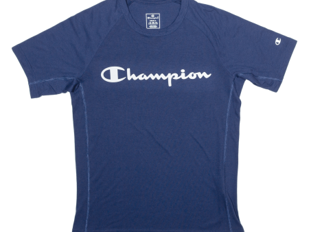 CHAMPION Mens T-Shirt Blue S Online now