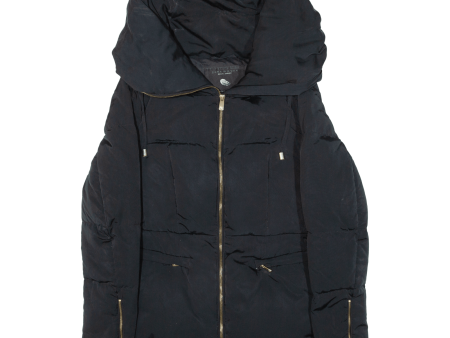 ZARA Woman Insulated Womens Puffer Coat Black S For Discount