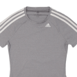 ADIDAS Sports Climalite Stretch Womens T-Shirt Grey XS For Cheap