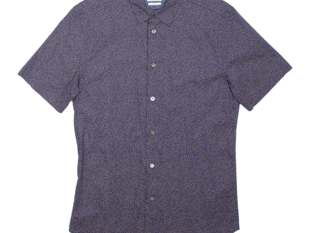 PAUL SMITH Mens Shirt Blue Crazy Pattern S For Sale