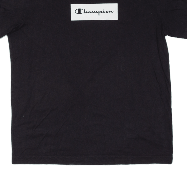 CHAMPION Mens T-Shirt Black S For Sale