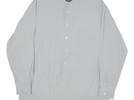 BOSS Mens Plain Shirt Grey Long Sleeve XL Hot on Sale