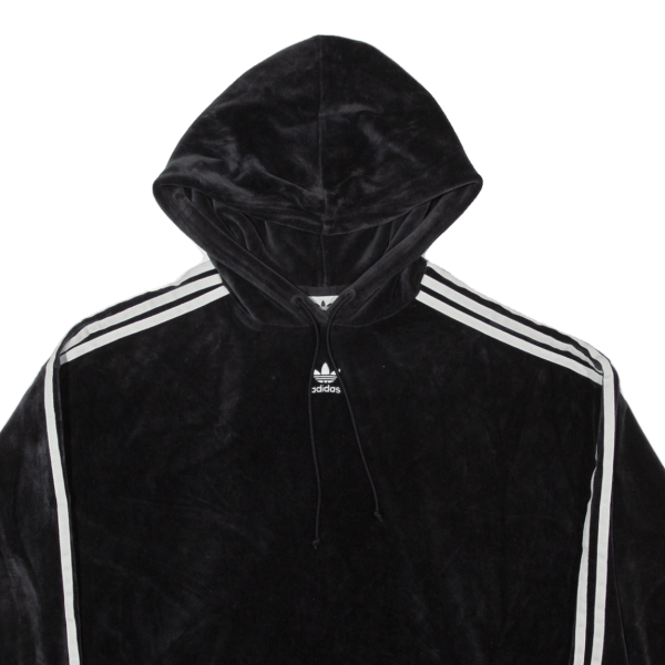 ADIDAS Crop Womens Black Hoodie UK 16 Online