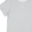 ADIDAS Womens T-Shirt Grey UK 4 Sale