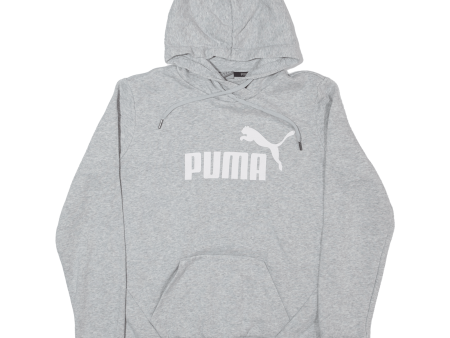 PUMA Womens Grey Hoodie UK 12 For Cheap