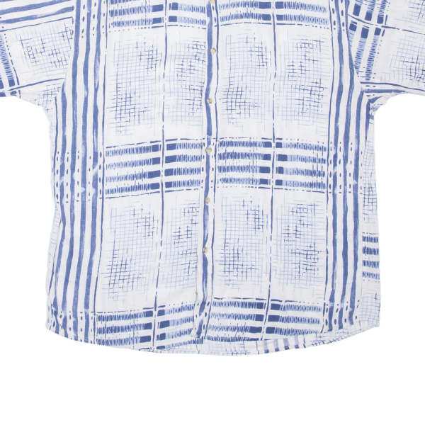 CAMAIEU Mens Shirt White Crazy Pattern M Online now