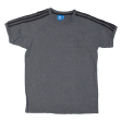 ADIDAS ORIGINALS Mens T-Shirt Grey L Supply