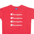 CHAMPION Mens T-Shirt Red S For Cheap