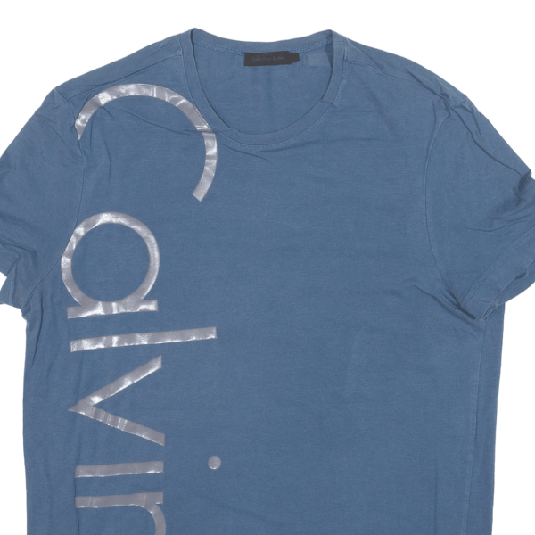 CALVIN KLEIN JEANS Womens T-Shirt Blue S Online Hot Sale