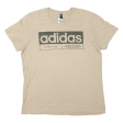 ADIDAS Mens T-Shirt Beige 1 2 Zip L Sale