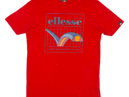 ELLESSE Mens T-Shirt Red S For Discount