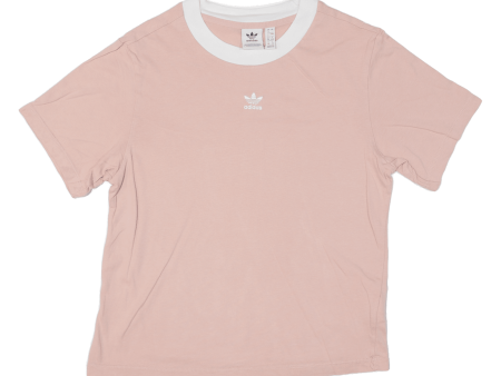 ADIDAS ORIGINALS Womens T-Shirt Pink UK 4 For Discount