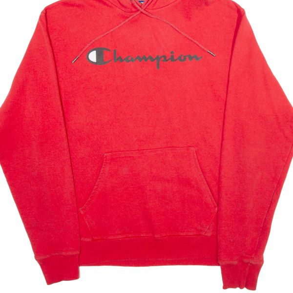 CHAMPION Mens Red Hoodie M Supply