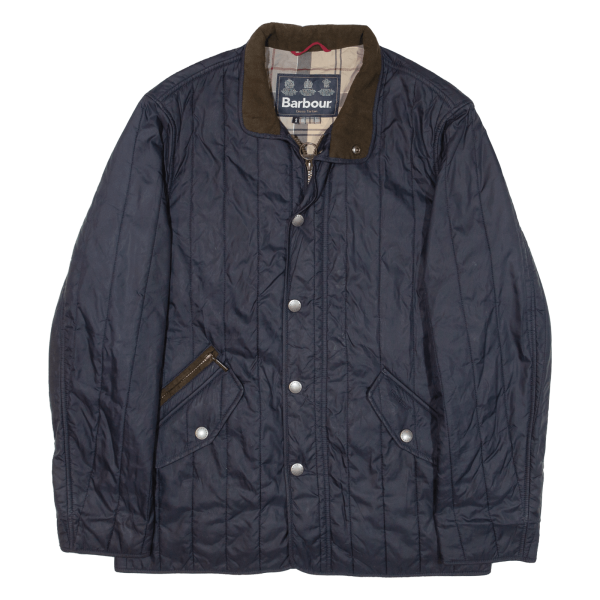 BARBOUR Shed Mens Quilted Jacket Blue S Sale