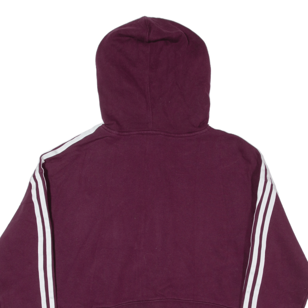 ADIDAS Crop Womens Red Hoodie UK 4 Hot on Sale