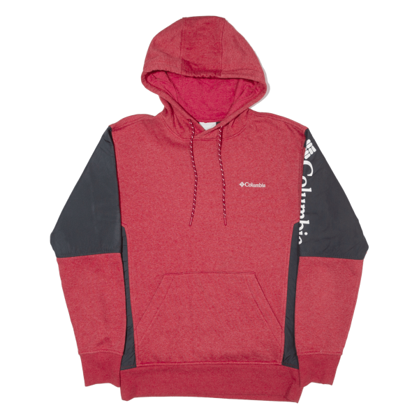 COLUMBIA Mens Red Hoodie S Online now