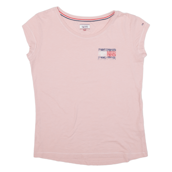 TOMMY HILFIGER Womens T-Shirt Pink XS Sale