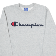 CHAMPION Mens Sweatshirt Grey XS Supply