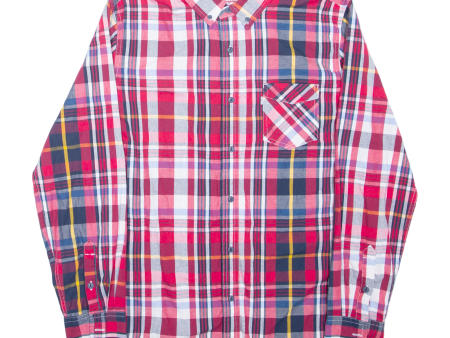 LEVI S Mens Shirt Red Check Long Sleeve M For Cheap