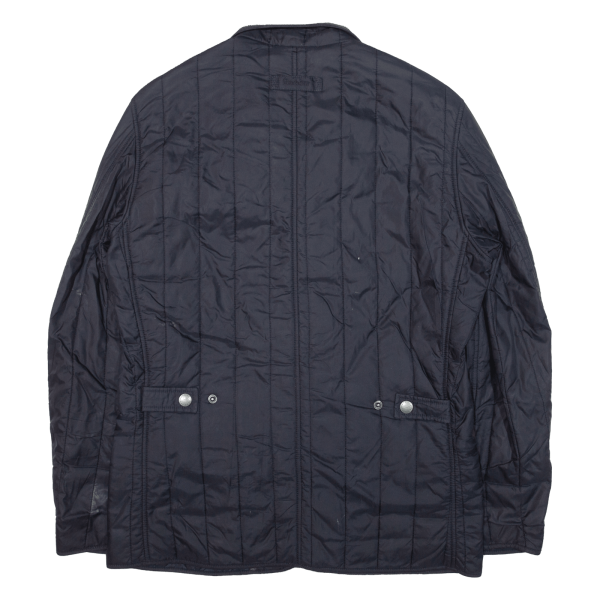 BARBOUR Shed Mens Quilted Jacket Blue S Sale