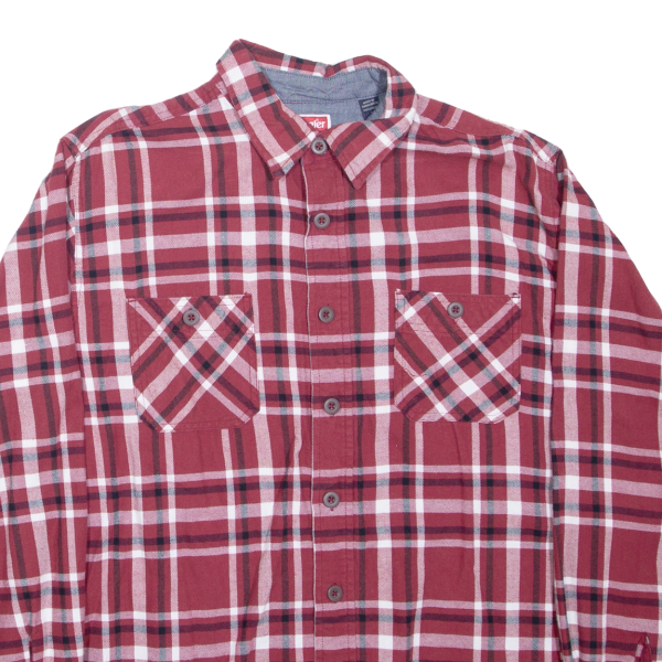 WRANGLER Mens Shirt Red Check Long Sleeve L Online now