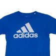 ADIDAS Mens T-Shirt Blue L Supply