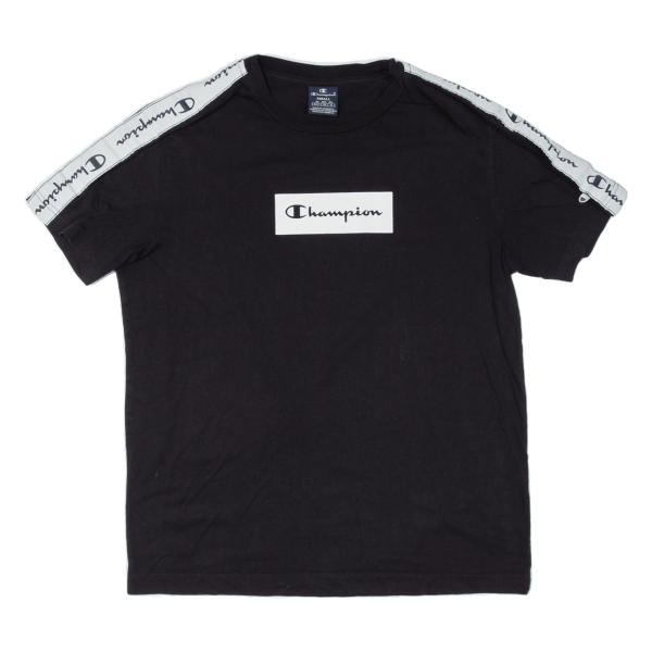 CHAMPION Mens T-Shirt Black S For Sale