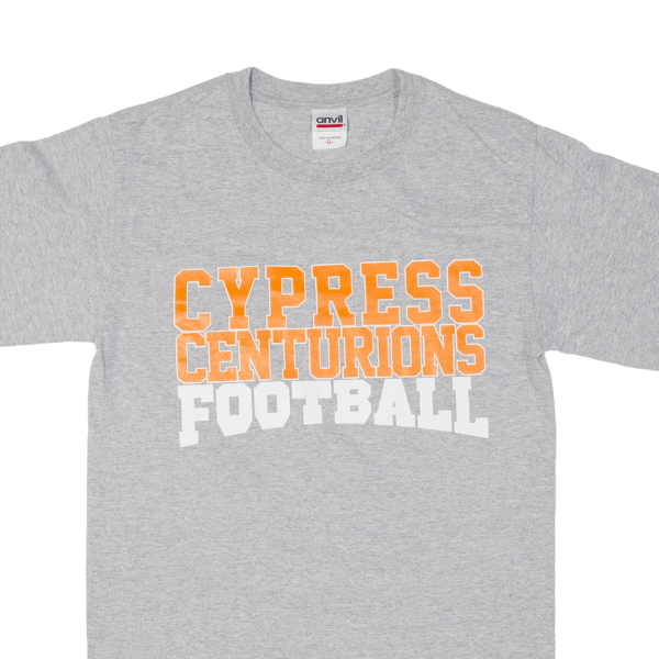 ANVIL Cypress Centurions Football Mens T-Shirt Grey USA S For Cheap