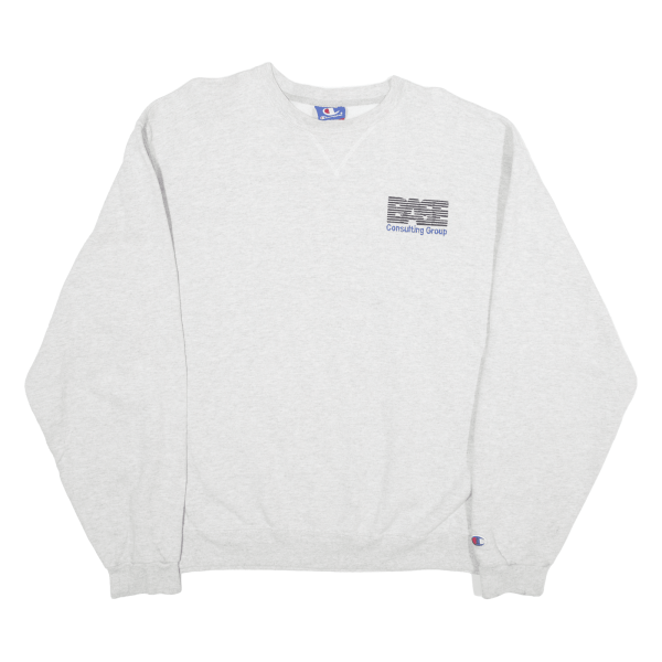 CHAMPION Workwear Mens Sweatshirt Grey L on Sale