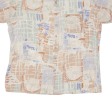 C&A Mens Shirt Beige Viscose Crazy Pattern XL Hot on Sale