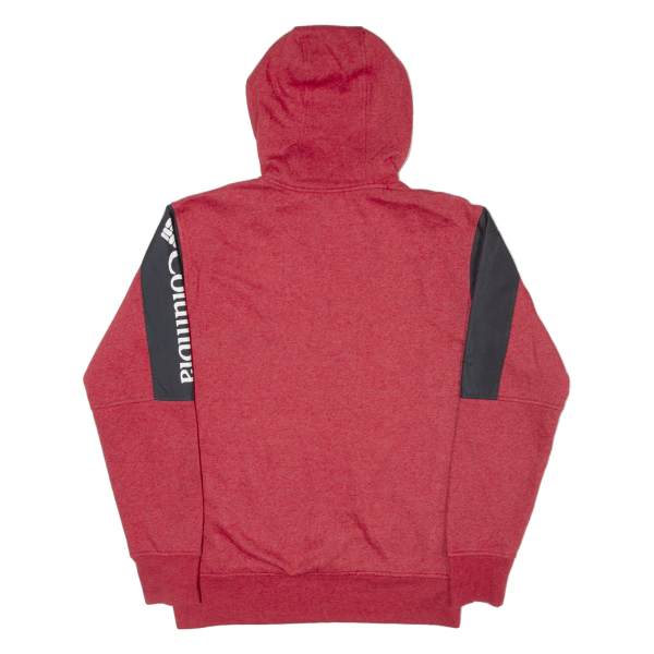 COLUMBIA Mens Red Hoodie S Online now