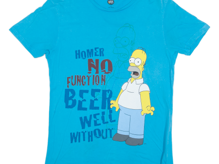 YES OR NO The SImpsons Mens T-Shirt Blue S Online now