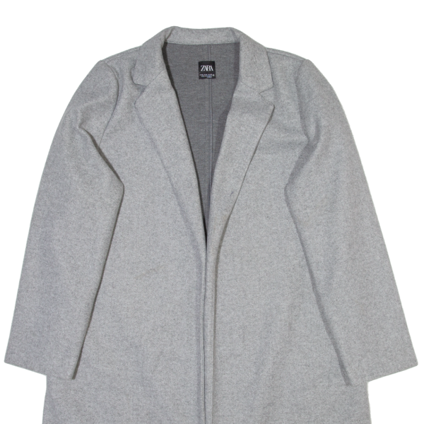 ZARA Womens Overcoat Coat Grey XL Cheap