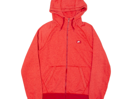 NIKE Mens Red Hoodie Full Zip S Hot on Sale