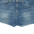 CALVIN KLEIN JEANS Cut Off Womens Denim Shorts Blue Slim M W35 For Cheap