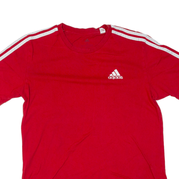 ADIDAS Mens T-Shirt Red S Online Sale