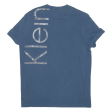 CALVIN KLEIN JEANS Womens T-Shirt Blue S Online Hot Sale