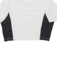 FILA Crop Girls T-Shirt White 1 2 Zip M For Cheap