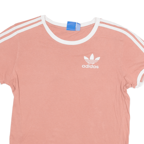 ADIDAS Womens T-Shirt Pink UK 4 Discount