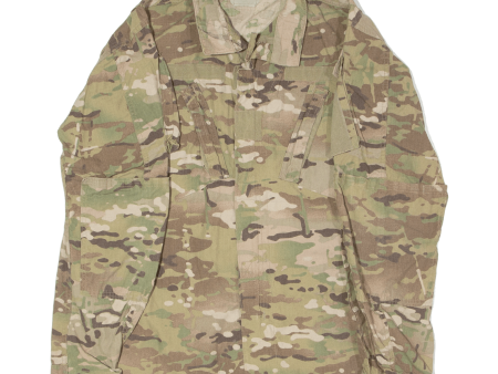 AMERICAN APPAREL INC US Army Mens Military Jacket Green Nylon USA Camouflage M Online now